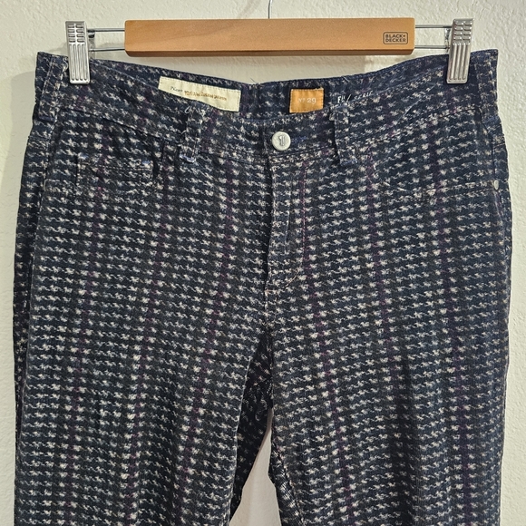 ANTHROPOGIE PILCRO AND THE LETTERPRESS Micro Plaid Serif Pants Size 29 - Picture 3 of 11